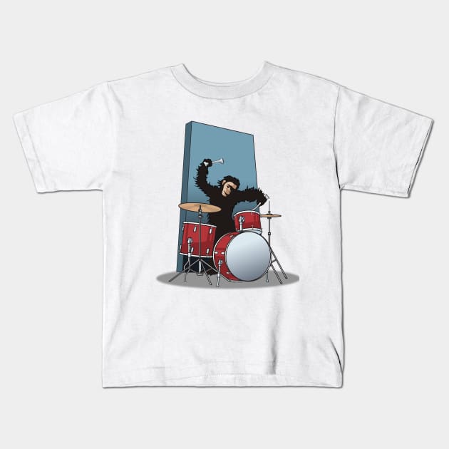 Drummer Kids T-Shirt by jaytee